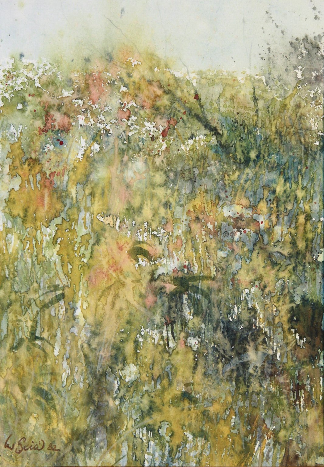 1982 Aquarell Im Dickicht 25,6 × 36,9 cm