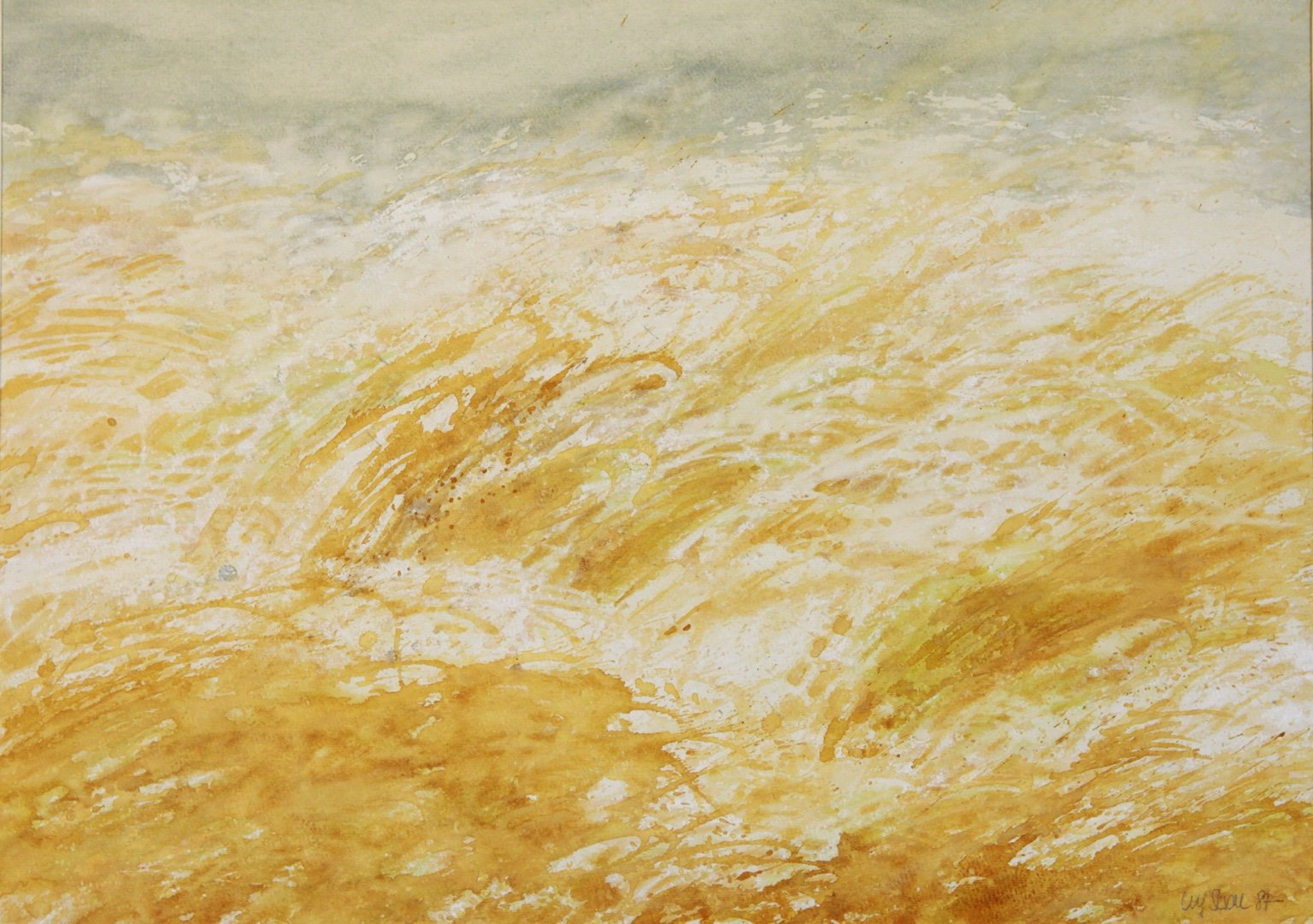 1987 Aquarell Rauhreif II 38,2 × 27,2 cm