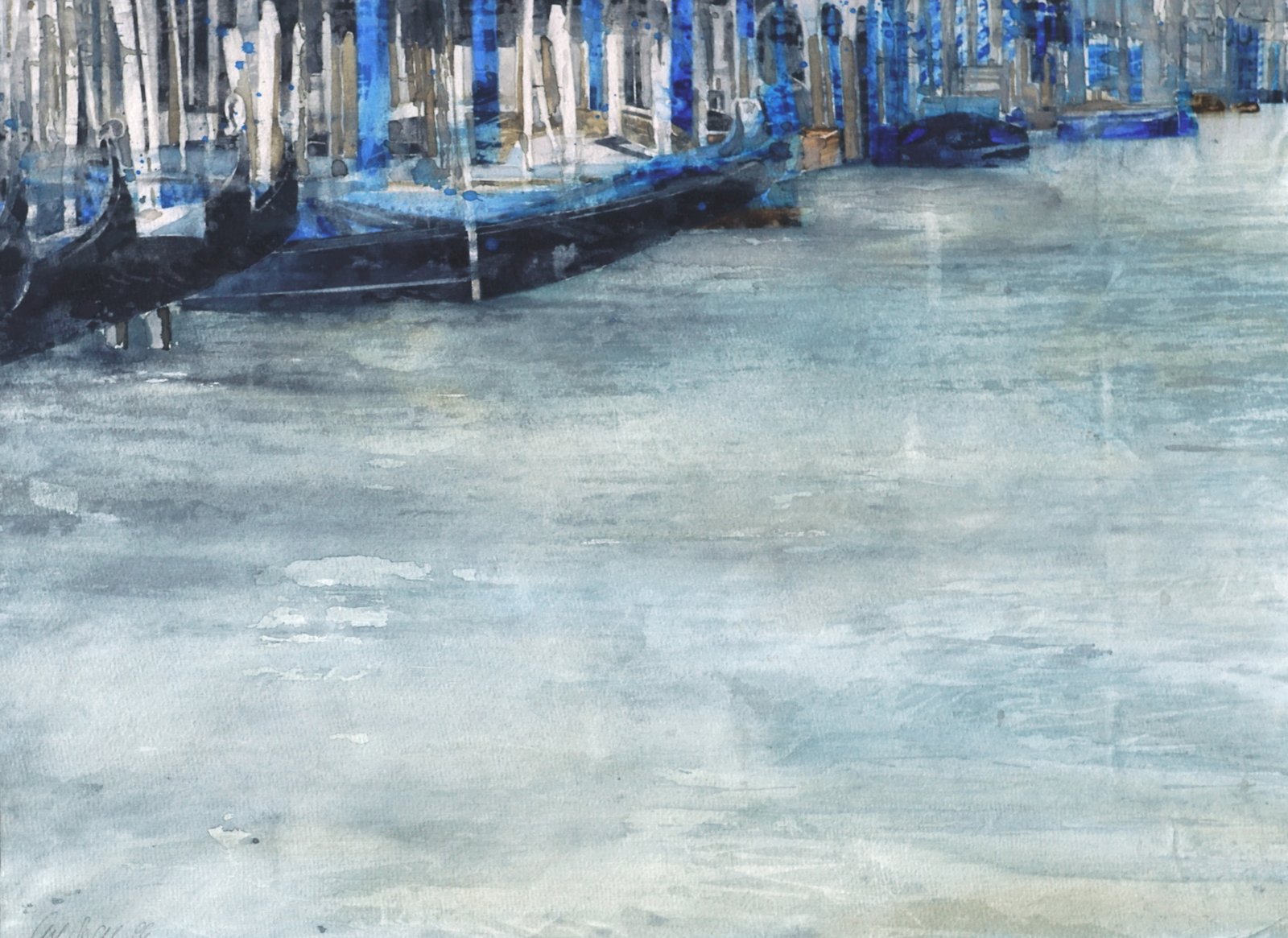 1991 Aquarell Venedig I 39 × 27,8 cm