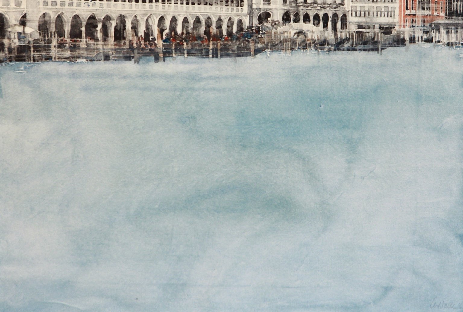 1996 Aquarell Canale Grande 39,3 × 27 cm