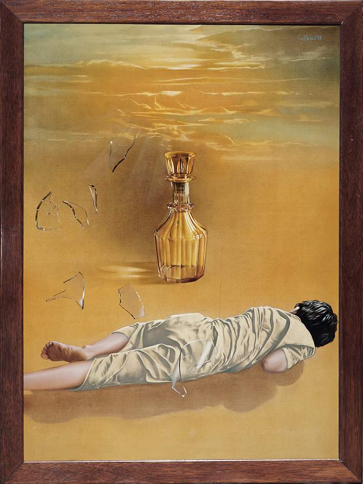 Triptychon Bild rechts Abend 1978 72 × 99,5 cm