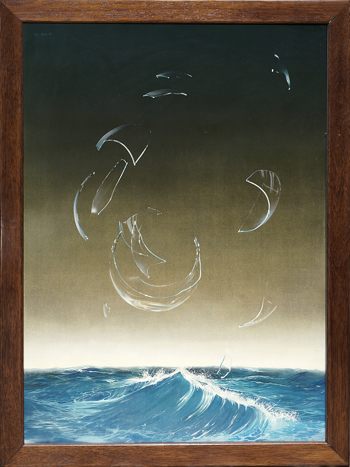 Triptychon Bild links Morgen 1980 72 × 99,5 cm